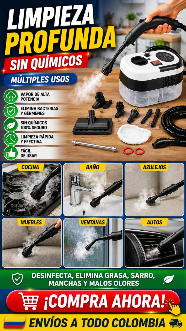 Limpiador a vapor multifuncional